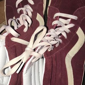 Burgundy Red Hi-Top Classic Vans